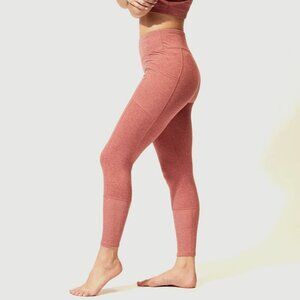 NWT THREADS 4 THOUGHT ReActive Pocket High Rise Leggings Ribbed Accents Mauve SM